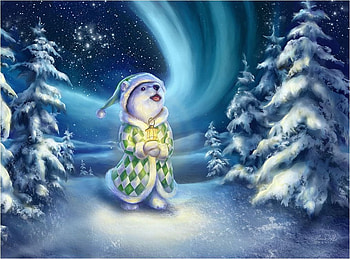 Holiday mouse, winter, blue, holiday, mouse, snow, christmas, tree HD wallpaper