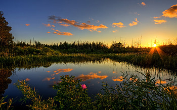 Landscape, Nature, Sunset HD wallpaper