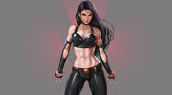 X23 Illustration , x-23, x23, superheroes, fantasy, artist, artwork, digital-art, deviantart HD wallpaper