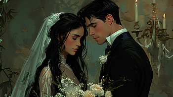 Enchanted Wedding Moment, groom, bride HD wallpaper