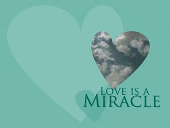 Love is a miracle, hearts, love HD wallpaper