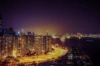 Cities, Road, Night City, City Lights, Illumination, Lighting, Hong Kong, Hong Kong S.a.r HD wallpaper