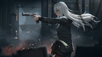 Shooting Range , anime-girl, anime, artist, artwork, digital-art HD wallpaper
