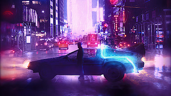 Delorean Cyber Ride, , Backiee HD wallpaper