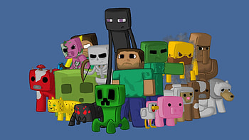 Preview minecraft, characters, game, pixels, java HD wallpaper