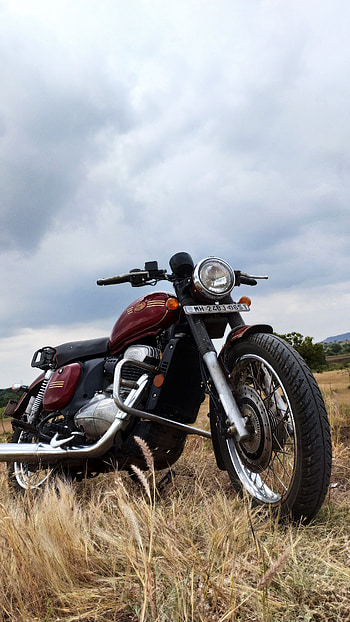 Jawa, cloud, sky, bikes HD phone wallpaper
