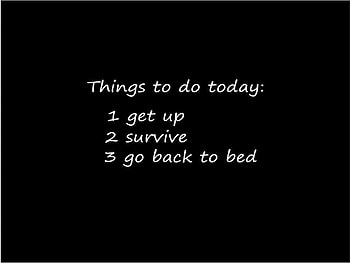 Things to do, poster, message, black HD wallpaper