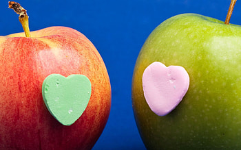 Apple, Love, Romance, Heart, Imagination, Relations HD wallpaper