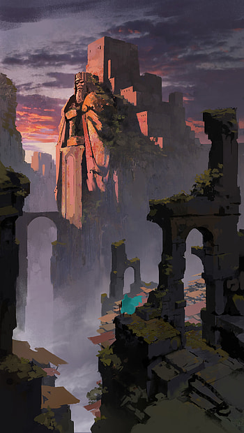 Art, Lock, Rocks, Silhouette, Journey HD phone wallpaper
