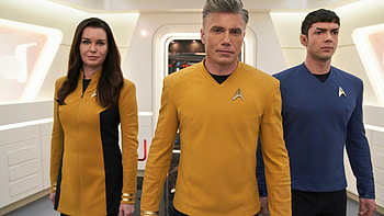 Anson Mount Christopher Pike Spock Una Chin-Riley Star Trek Strange New Worlds HD wallpaper