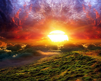 Beautiful Sunset, Landscape, Nature, Sunset, Art HD wallpaper