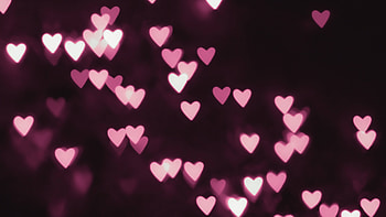 Bokeh pink hearts , U HD wallpaper