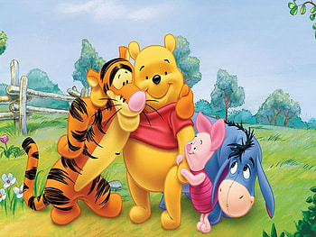 Eeyore, Winnie the Pooh, Tigger, Piglet HD wallpaper