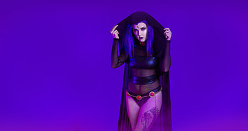 Darshelle Stevens Raven Cosplay, Stevens, Cosplay, Raven, Darshelle HD wallpaper