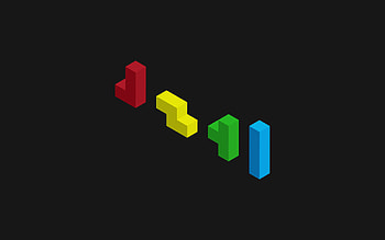 Minimalism Tetris HD wallpaper