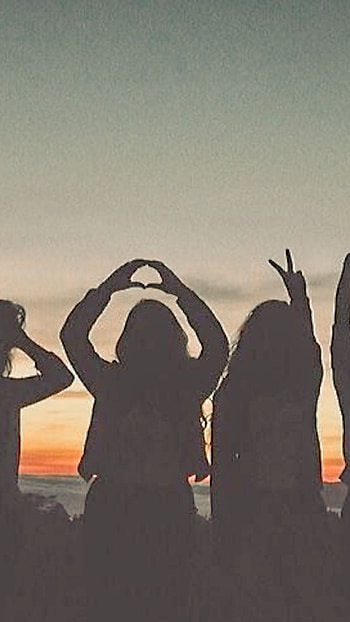 Friends, love pose HD phone wallpaper