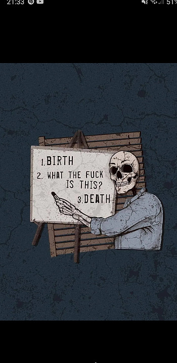 Life, alone, death, born HD phone wallpaper