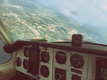 Sky, Miscellanea, Miscellaneous, Plane, Airplane, Panel, Cockpit HD wallpaper