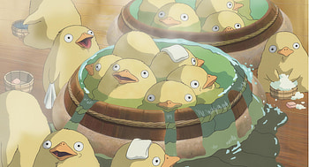 Duck bath from Spirited Away [3555 x 1920] ... HD wallpaper