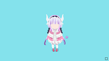 Minimal, Kanna Kamui, Kobayashi-san Chi no Maid Dragon, anime girl HD wallpaper