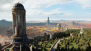 Epic Fantasy Cityscape - Stunning, fantasy, city, fantasy city HD wallpaper