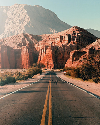 Highway, valley road, road, traveling HD phone wallpaper