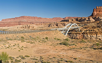 Nature, Desert, Road, Bridge, Canyons HD wallpaper
