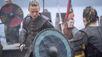 Frida Gustavsson Sam Corlett Laura Berlin Leo Suter Caroline Henderson Johannes Haukur Johannesson Vikings Valhalla HD wallpaper
