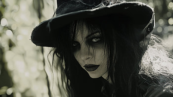 Witchcore Magic: A Stunning Ultra, fantasy, witch, makeup HD wallpaper