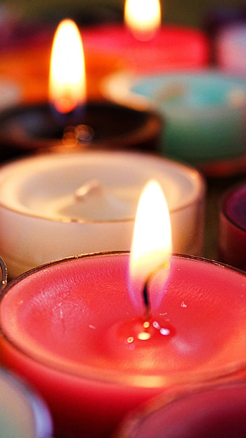 Candles, Pink Candle HD phone wallpaper