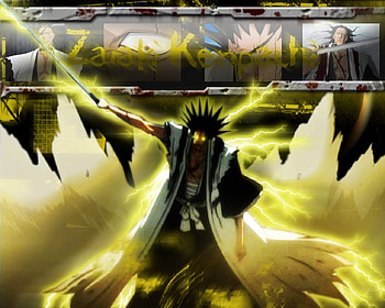 Zaraki, shinigami, bleach, anime, drawing, kenpachi, manga HD wallpaper