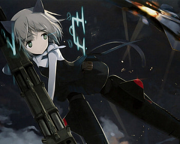 Watch Out, half cat, anime, girl, gun, weapons, dark HD wallpaper