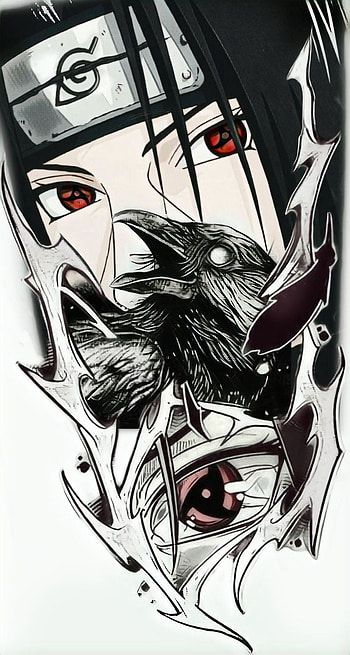 Itachi Art, Shipudden, Naruto, Uchiha HD phone wallpaper