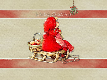Greeting christmas, winter, holiday, christmas, red HD wallpaper