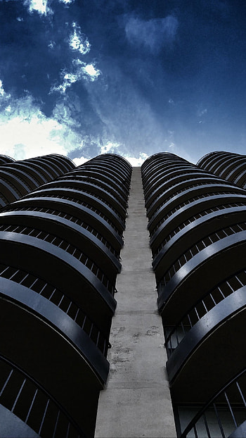Tall Black Skyscraper, skyscraper, black, tall, building HD phone wallpaper