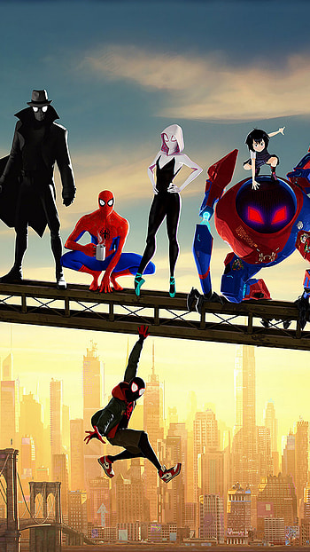 Main characters, Spider-Man: Into the Spider-Verse HD phone wallpaper