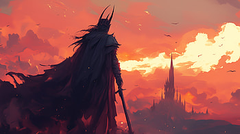 Epic Sauron from The Lord of the Rings, movie, The Lord Of The Rings, Sauron HD wallpaper