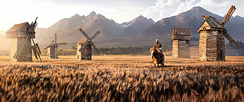 Knight in field, Knight, horse, fantasy, field HD wallpaper