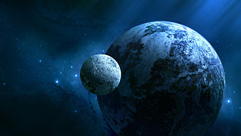 Earth Moon Background Space Screensaver Background Earth Moon HD wallpaper