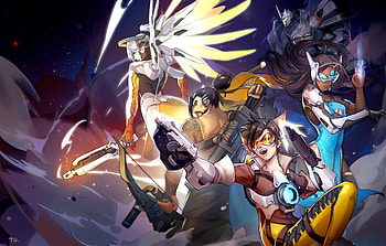 Overwatch, warrior, artwork HD wallpaper