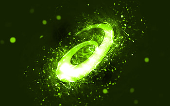 ASICS lime logo, , lime neon lights, creative, lime abstract background, ASICS logo, fashion brands, ASICS HD wallpaper
