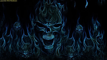Skull, Abstract, Horror, Dead, Fantasy HD wallpaper