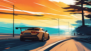 Racing Car Sketch Art, artist, artwork, digital-art, deviantart HD wallpaper