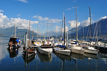 barche sul lago, barche, lago, lake, boats HD wallpaper
