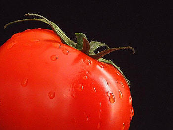 Plump Tomato, abstract, smooth, red, tomato, plump HD wallpaper