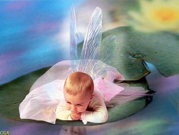 Little angel, sweet, baby, angel, child, little HD wallpaper