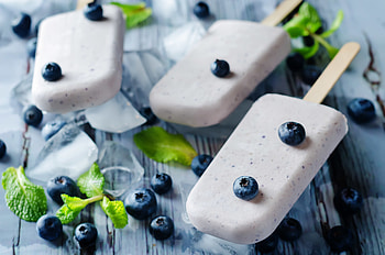 Blueberry, fruits, summer, ice candies HD wallpaper