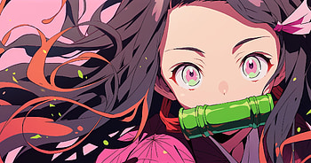 Nezuko Cute Lofi Styl Demon Slayer, Nezuko Kamado, Anime, Demon Slayer: Kimetsu no Yaiba HD wallpaper