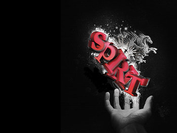 Spirit, typo HD wallpaper