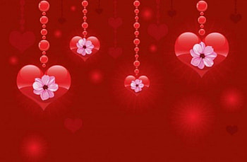 festive hearts, holidays, red, ornaments, hearts, beauty HD wallpaper